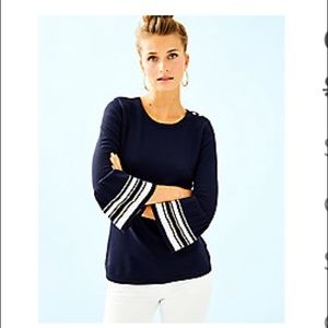 NWT Lilly Pulitzer Callee Sweater in True Navy